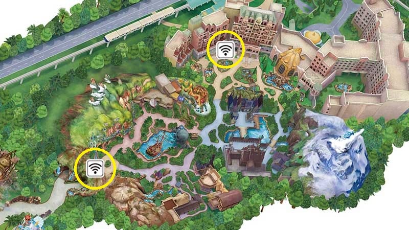 Free WiFi in Fantasy Springs, DisneySea